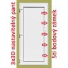Plastové vchodové dvere Soft Lucy zlatý dub/biela 100x210 cm, pravé (Obr. 1)