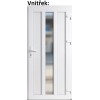 Lacn vchodov dvere plastov Soft WDS Magnus biele 98x198 cm, prav (Obr. 0)