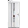 Lacn vchodov dvere plastov Soft WDS Magnus biele 98x198 cm, prav (Obr. 1)