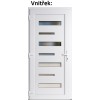Vchodov plastov dvere Soft 6100 biele 88x198 cm, av (Obr. 0)