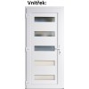Vchodov plastov dvere Soft 6300 biele 88x198 cm, av (Obr. 0)