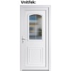Vchodov plastov dvere Soft 3D 302 biele 98x198 cm, av, otvranie VON (Obr. 0)