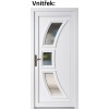 Vchodov plastov dvere Soft 3D 5901 Zlat dub / Biela 98x198 cm, av, otvranie VON (Obr. 0)