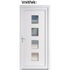Vchodov plastov dvere Soft 010 biele 88x198 cm, av, otvranie VON (Obr. 0)
