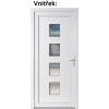 Vchodov plastov dvere Soft 010 biele 88x198 cm, prav, otvranie VON (Obr. 0)