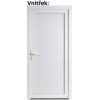 Lacn vchodov dvere plastov Soft WDS Pln biele 100x210 cm, av, otvranie VON (Obr. 0)