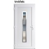 Plastov vchodov dvere Soft Hana Inox biele 100x210 cm, av (Obr. 0)