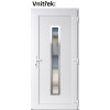 Plastov vchodov dvere Soft Hana Inox biele 98x198 cm, prav (Obr. 0)