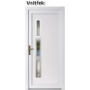 Plastov vchodov dvere Soft Venus Inox, Zlat dub/biela, 100x210 cm, av, otvranie VON (Obr. 0)
