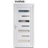 Vchodov plastov dvere Soft 6100 biele 100x210 cm, av, otvranie VON (Obr. 0)