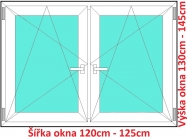 Okna OS+OS SOFT rka 120 a 125cm x vka 130-145cm