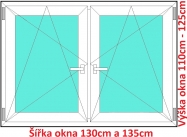 Okna OS+OS SOFT rka 130 a 135cm x vka 110-125cm