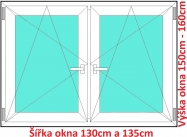 Okna OS+OS SOFT rka 130 a 135cm x vka 150-160cm