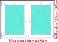 Okna OS+OS SOFT rka 170 a 175cm x vka 150-160cm
