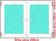 Okna OS+OS SOFT rka 200cm x vka 130-145cm