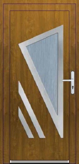 Jednokrídlové dvere Soft Inox Plastové vchodové dvere Soft Vanessa