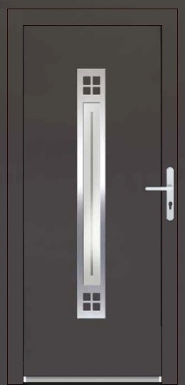 Jednokrídlové Vchodové dvere plastové Soft David