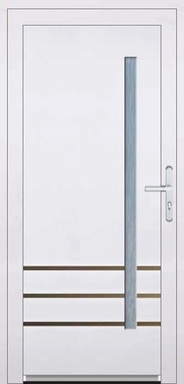 Vchodové plastové dvere Plastové dvere-vonkajšie Soft Bruno