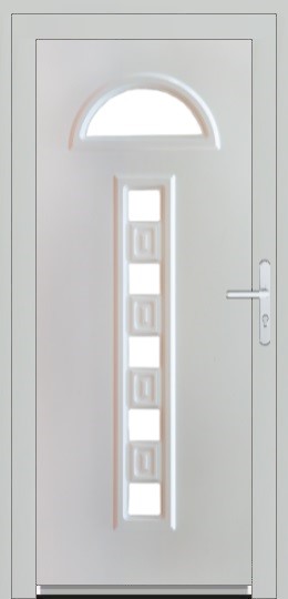Jednokrídlové Plastové vchodové dvere Soft Meggie