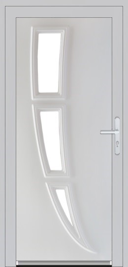 Jednokrídlové Vchodové dvere plastové Soft Clara