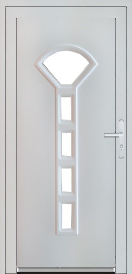Jednokrídlové Plastové vchodové dvere Soft Annabel