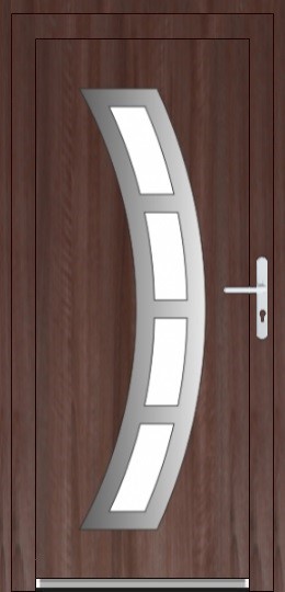 Jednokrídlové dvere Soft Inox Vchodové plastové dvere Soft Adam