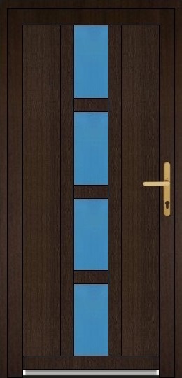 Jednokrídlové dvere Soft Stĺpikové Vchodové dvere plastové Soft Trevor