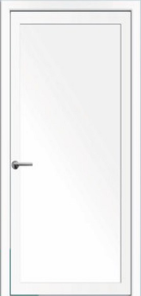 Lacné biele vstupné plastové dvere Soft Emily