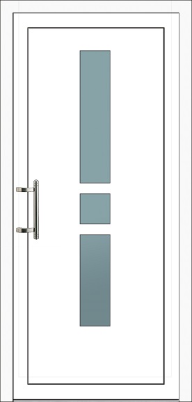Jednokrídlové Plastové dvere-vonkajšie Soft Megan