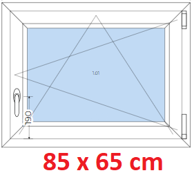 Plastov okno 85x65 cm, otevrav a sklopn, Soft
Kliknutm zobrazte detail obrzku.