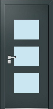 Jednokrídlové dvere Soft Styl Vchodové plastové dvere Soft 102