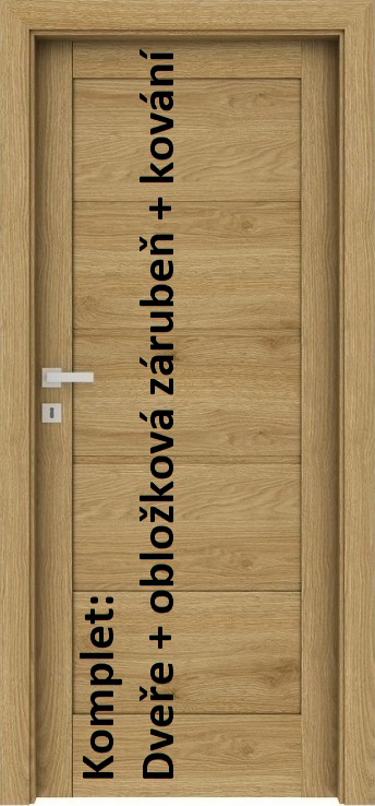 Lacn Interirov dvere VERTE Home G.0 - komplet dvere + zruba + kovanie