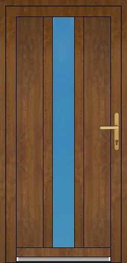 Jednokrídlové dvere Soft Stĺpikové Vchodové plastové dvere Soft Sofia